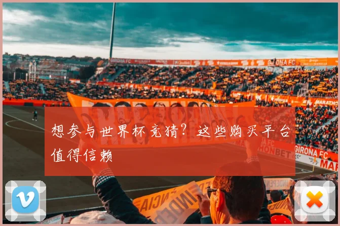 想参与世界杯竞猜?这些购买平台值得信赖